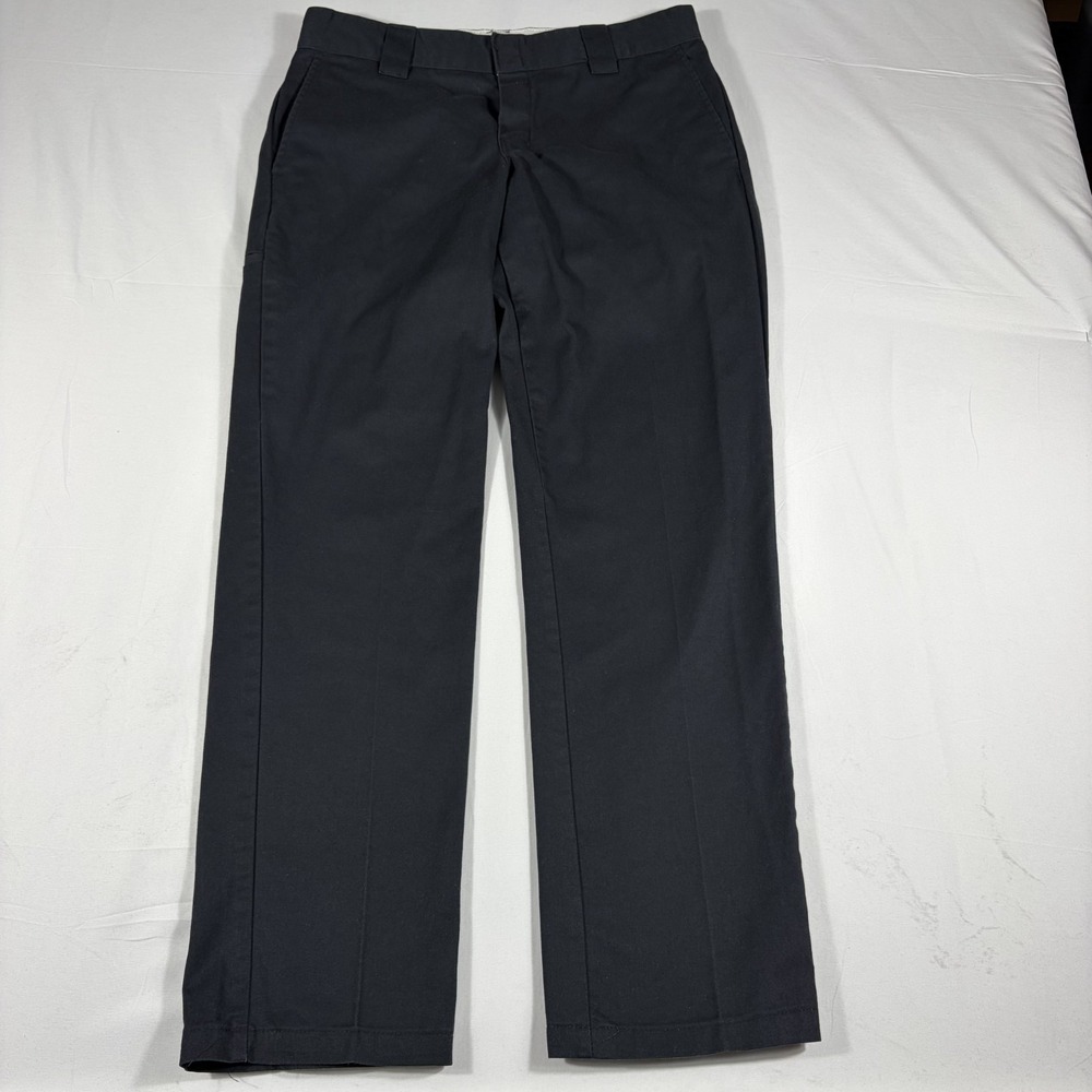 Dickies Flex Work Pants Men's 33x32 Black Slim Fit Taper‎ Leg Multi-Use Pocket